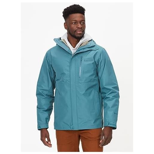 Marmot minimalist component jacket lightweight 3 in 1 rain jacket uomo, moon river, m