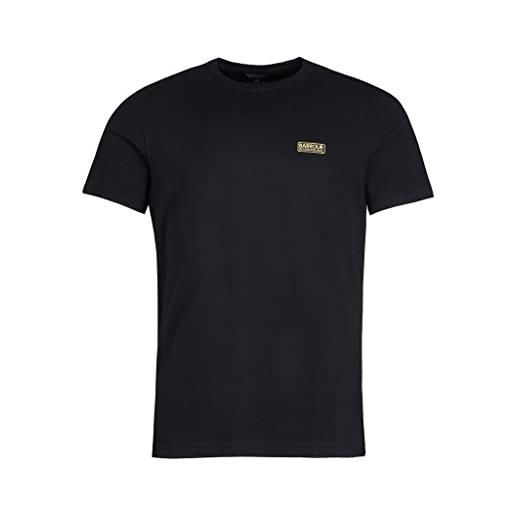 Barbour international t-shirt uomo nera small logo tee