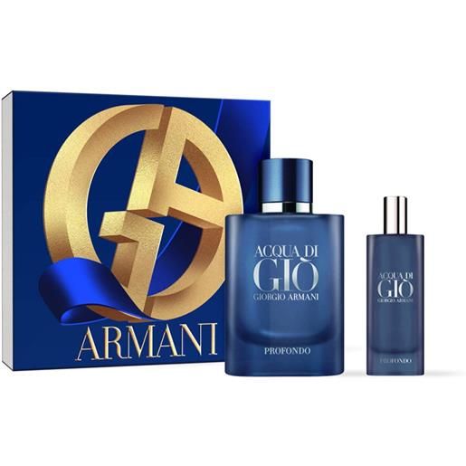 Giorgio Armani acqua di giò profondo eau de parfum cofanetto regalo