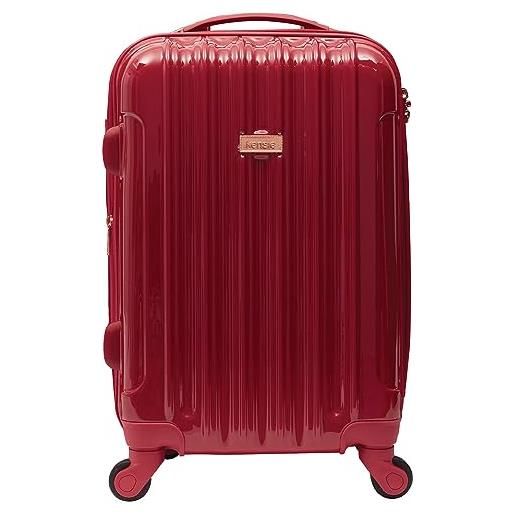 Kensie alma tsa-lock hardside - set bagagli, giapponese carminio rosso, carry-on 20-inch, alma hardside spinner bagagli