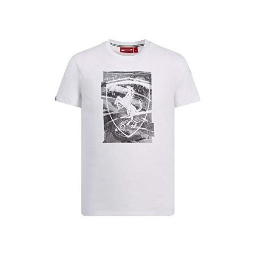 Branded Sports Merchandising B.V. brand sports merchandising b. V. Scuderia ferrari f1 - maglietta da uomo, colore: bianco, infradito colorati estivi, con finte perline, medium