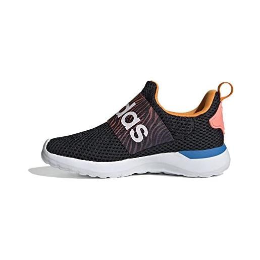 Adidas lite racer adapt 4.0 i, sneaker unisex-bambini, core black/acid red/blue rush, 20 eu