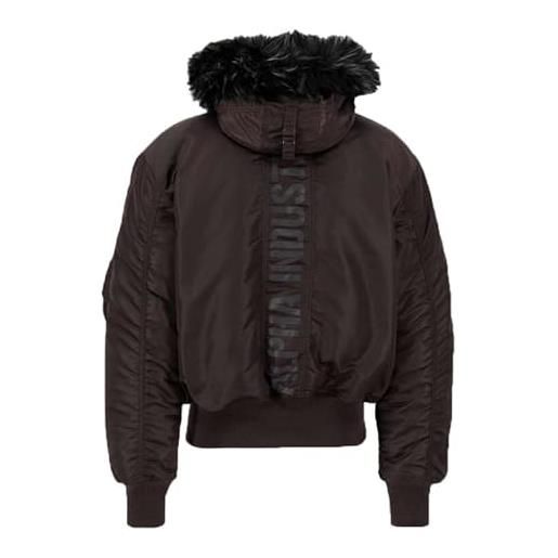 Alpha industries 45p giacca bomber personalizzata con cappuccio per uomo, black/black, xl