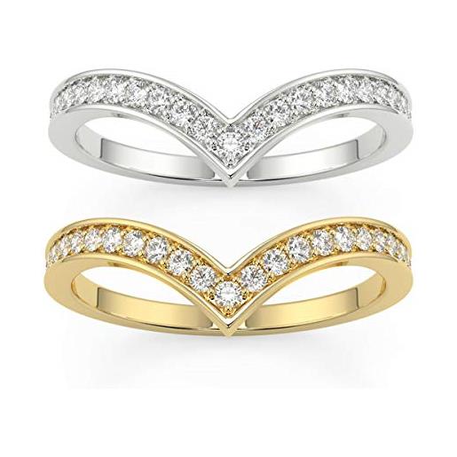 G&S Diamonds anello eternity - set di diamanti in oro giallo o bianco, oro diamante, diamante