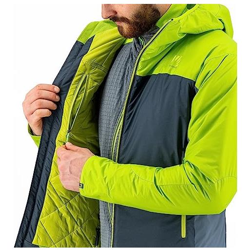 KARPOS 2500700-043 vinson jacket giacca uomo dark slate/lime green taglia l