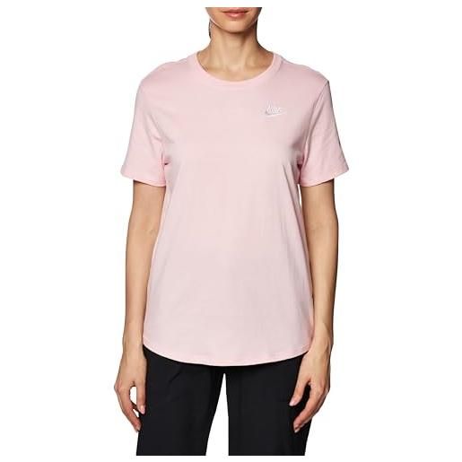 Nike t-shirt da donna club essentials rosa taglia m codice dx7902-690