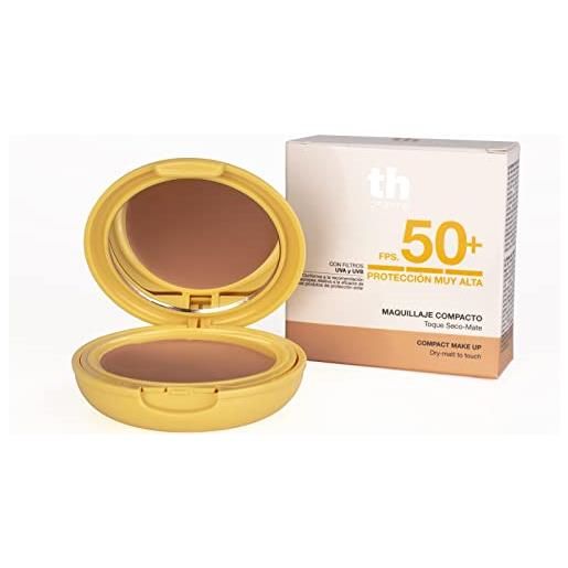 Thader Th Pharma trucco compatto con protezione solare spf 50+ opaco e setoso, 15 ml (doré)