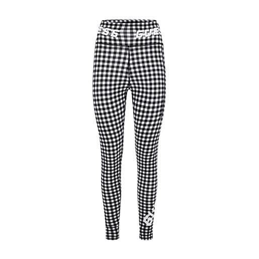 GUESS pantaloni leggings da donna marchio, modello davina v3gb12mc049, realizzato in sintetico. Xs nero