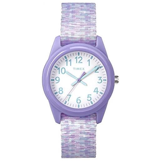 Timex orologio da ragazza Timex time machines con cinturino sportivo in tessuto elastico viola/bianco tw7c12200