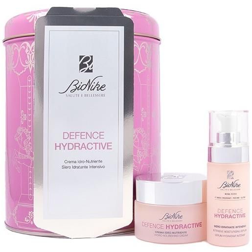 Bionike cofanetto defence hydractive - crema idro-nutriente 50 ml + siero idratante intensivo 30 ml