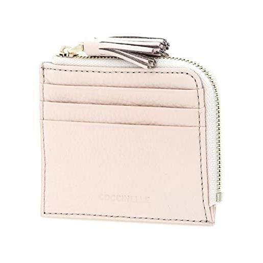 Coccinelle tassel credit card holder creamy pink