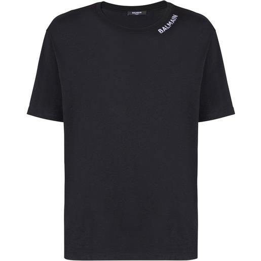 Balmain t-shirt con ricamo - nero
