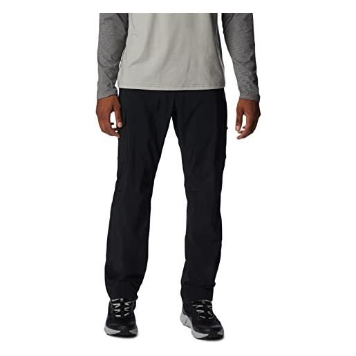 Columbia silver ridge utility - pantaloni da trekking da uomo, colore nero, 46 w x 34 l, nero