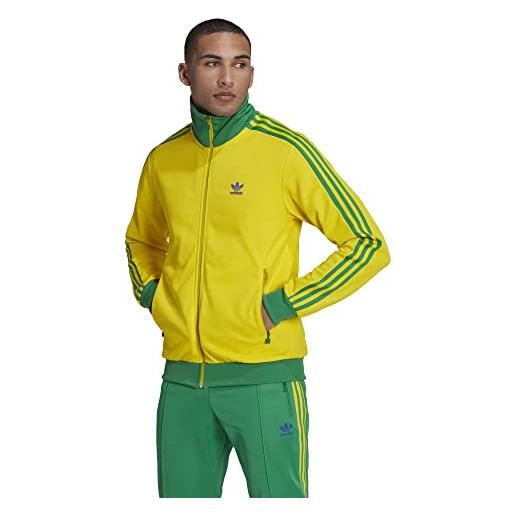 adidas Originals beckenbauer track jacket team yellow/team green/bold blue md