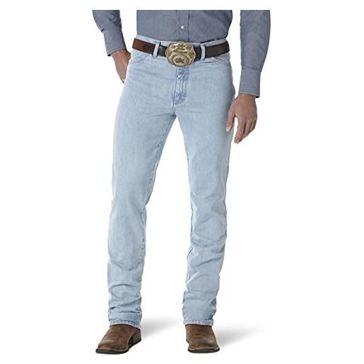 Wrangler - jeans da uomo stile cowboy, modello slim fit indigo 30w x 32l (us taglia)