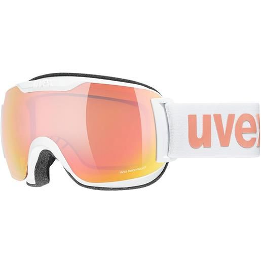 Uvex downhill 2000 s cv ski goggles bianco mirror rose colorvision orange/cat2