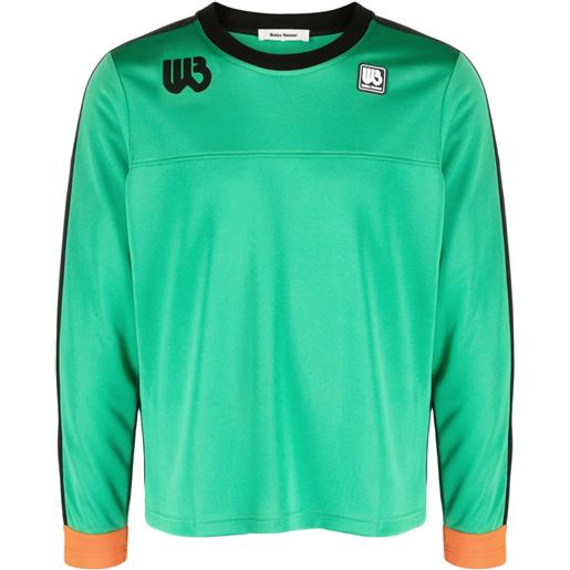 Wales Bonner t-shirt con applicazione - verde