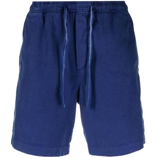 Orlebar Brown shorts ambrose con cuciture a contrasto - blu