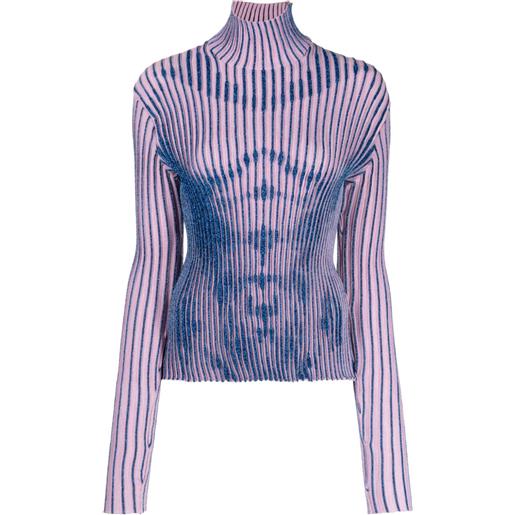 Jean Paul Gaultier maglione a righe - blu