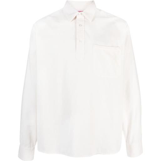 Orlebar Brown camicia a maniche lunghe - bianco