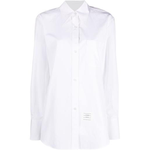 Thom Browne camicia con colletto a punta - bianco