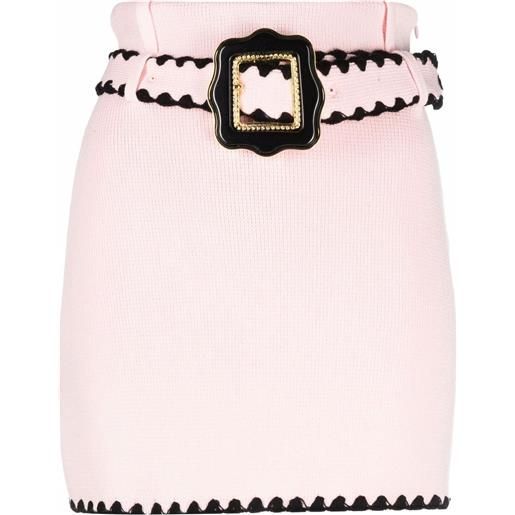 CORMIO minigonna con cintura - rosa