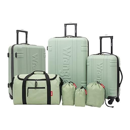 Wrangler venture - set da viaggio e bagaglio, laurel, 7-piece set, venture - set da viaggio e bagaglio