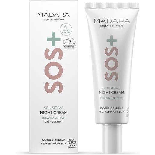 MÁDARA crema notte sos+ (sensitive night cream) 70 ml