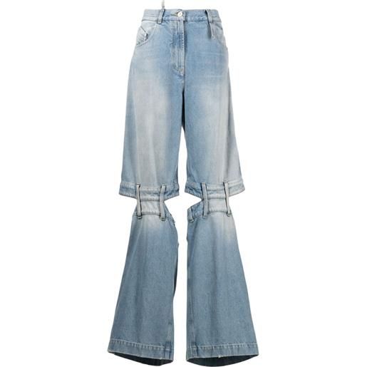 The Attico jeans ashton a gamba ampia - blu
