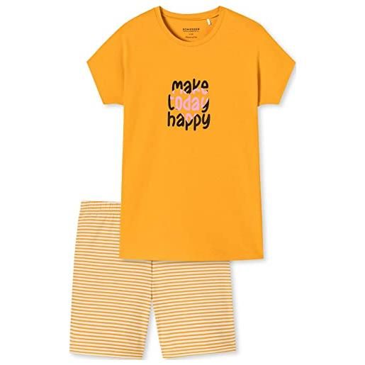 Schiesser pigiama corto set, giallo ii, 152 cm bambine e ragazze