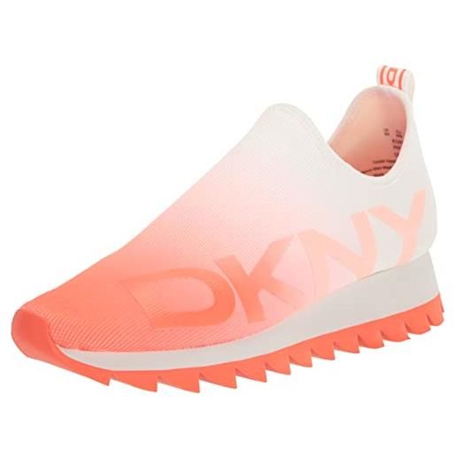 DKNY k1242128-ogw-9, scarpe da ginnastica donna, ora/wht, 40 eu