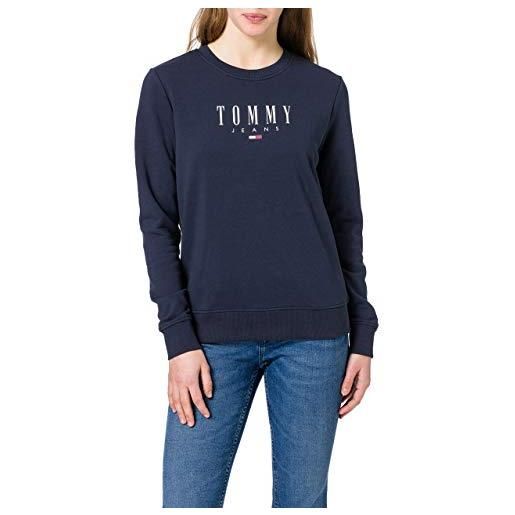 Tommy Jeans tjw regular essential logo maglione, twilight navy, xs donna