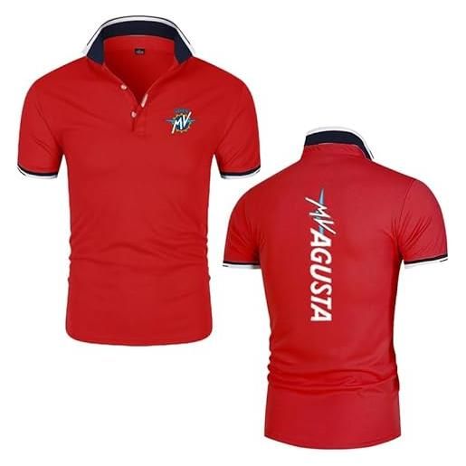 GXEBOPS polo da golf da uomo mv_agusta service t-shirt a maniche corte t-shirt casual polo tee/f/l
