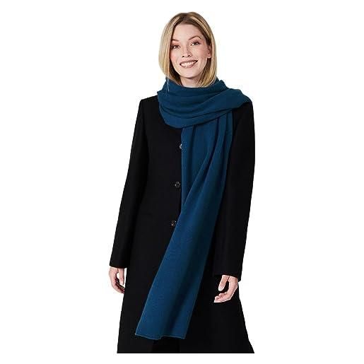 Style & Republic sciarpa 100% cashmere, morbida sciarpa xl in cachemire, taglia unica 52 cm x 172 cm, fancy blue, taglia unica