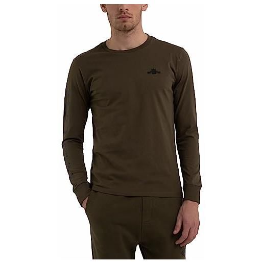 REPLAY maglietta uomo manica lunga in cotone, verde (army green. . 238), l