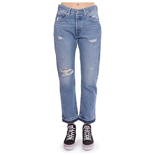 Levi's - jeans donna 501 original cropped - taglia w27 / l26