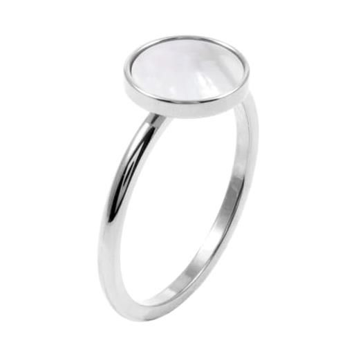 Happiness Boutique anello dainty circle da donna | anello minimalista in gioielli in acciaio inossidabile color pastello | anello impermeabile in oro - oro rosa, argento