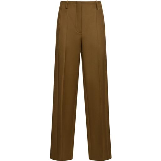 TORY BURCH pantaloni dritti in lana stretch