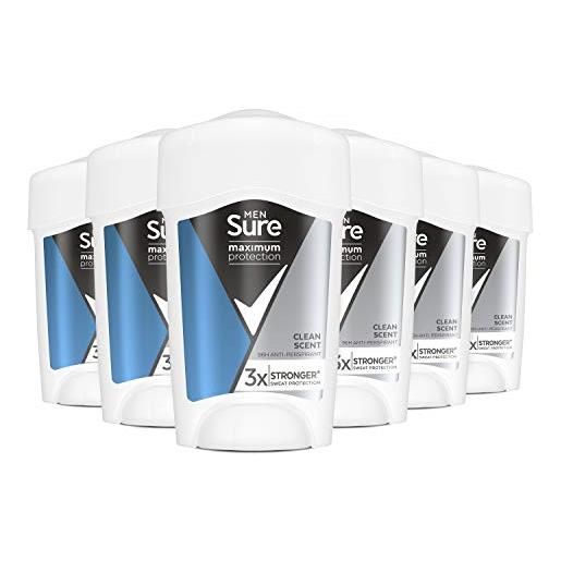 Sure gli uomini la massima protezione fresco profumo crema anti-traspirante deodorante 45 ml