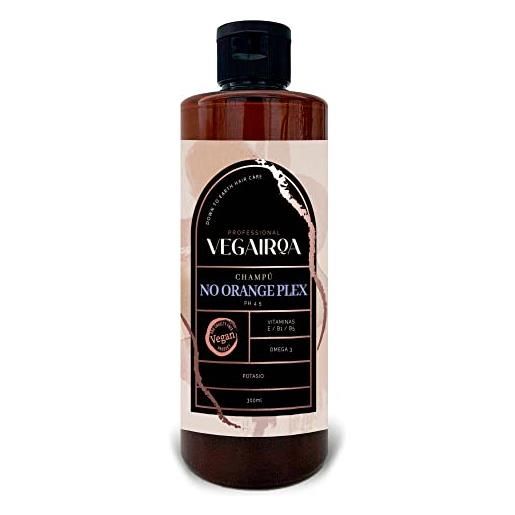 VEGAIROA - no orange plex shampoo - neutralizza i toni arancioni - idratazione profonda - per biondi scuri o bruni -vegan professional hairdressing- 300ml
