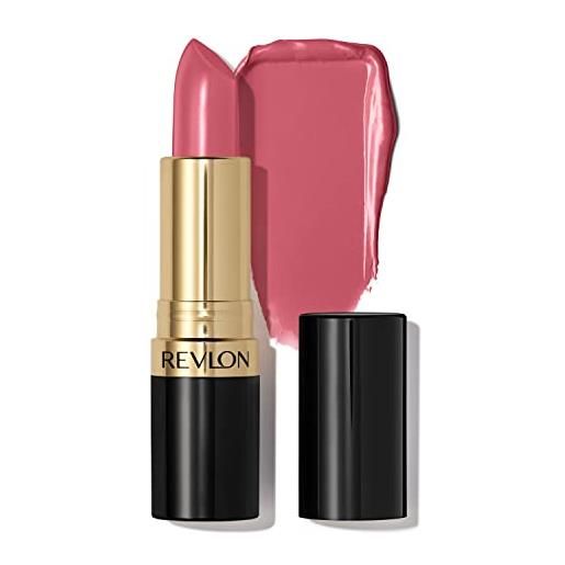 Revlon super lustrous lipstick, rossetto con formula cremosa, infuso con vitamina e e olio di avocado, 766 secret club - 4,2g