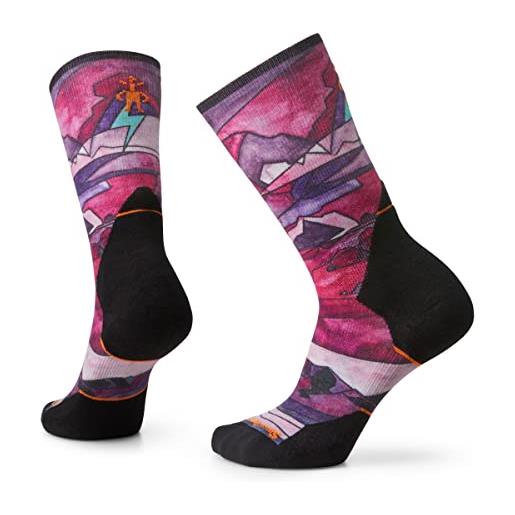 Smartwool women's athlete edition run print crew socks - calzini da donna con stampa run edizione atleta, sw001751a221001