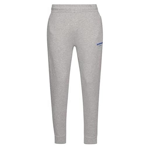 Superdry code core sport jogger maglia di tuta, grey marl (grigio), xl uomo