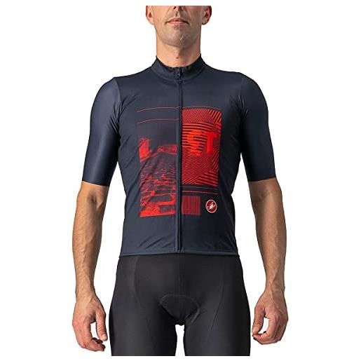 Castelli 4522030-414 13 screen jersey maglia lunga savile blue/red xl