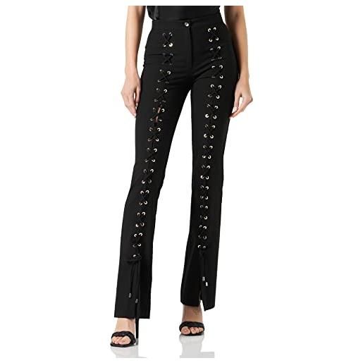 Pinko pericoloso pantalone poly visc, z99_nero limousine, 38 donna