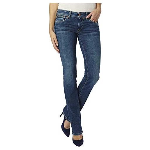 Pepe Jeans saturn, jeans donna, blu (denim 10oz stretch ultra dk h06), w33/l34