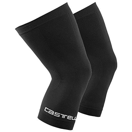 Castelli pro seamless knee warmer, scaldamuscoli unisex - adulto, black, s/m