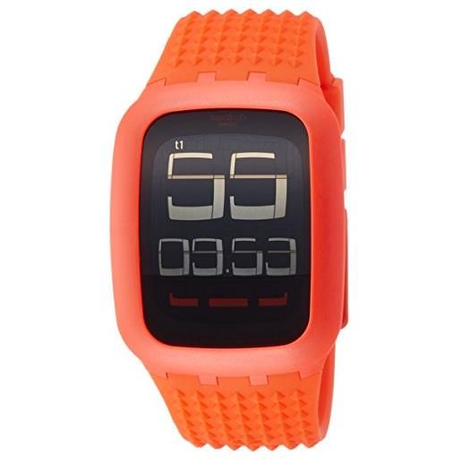 Swatch orologio Swatch touch surr105 al quarzo (batteria) pvc quandrante nero cinturino silicone