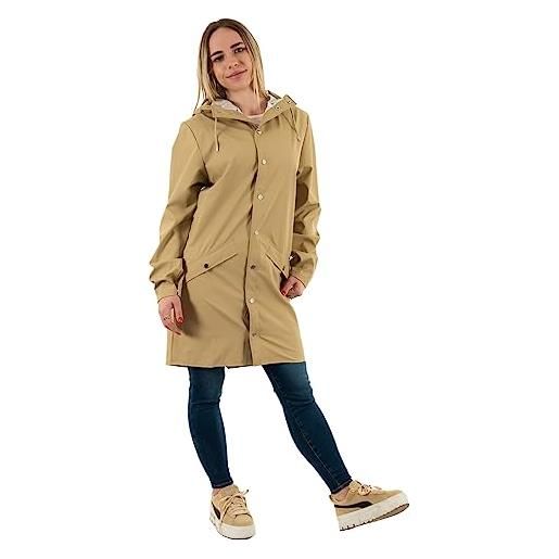 RAINS la long jacket è una versione più lunga della jacket, la classica giacca rains. Questa giacca da pioggia unisex sempre attuale racchiude molte funzionalità in un modello minimalista. Le caratte. 