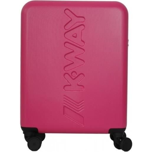 K-Way trolley bagaglio a mano k way pink l17